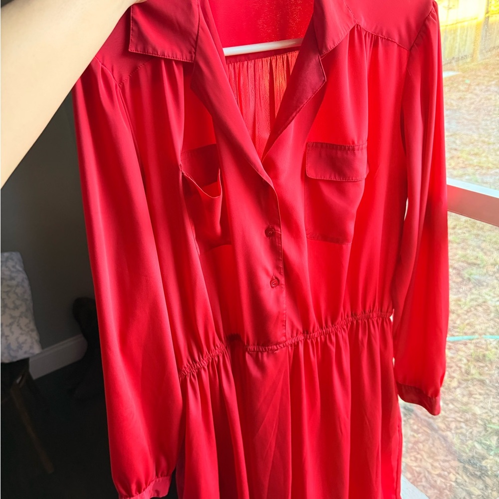 Andrea Gale Vibrant Red Blouse